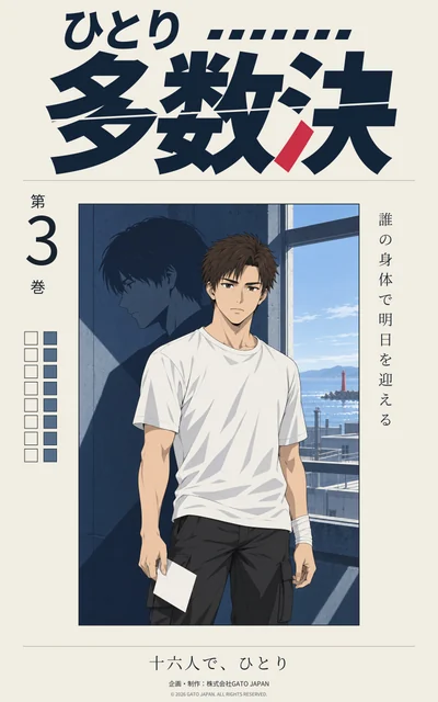 ひとり多数決 第3巻 十六人で、ひとり 表紙